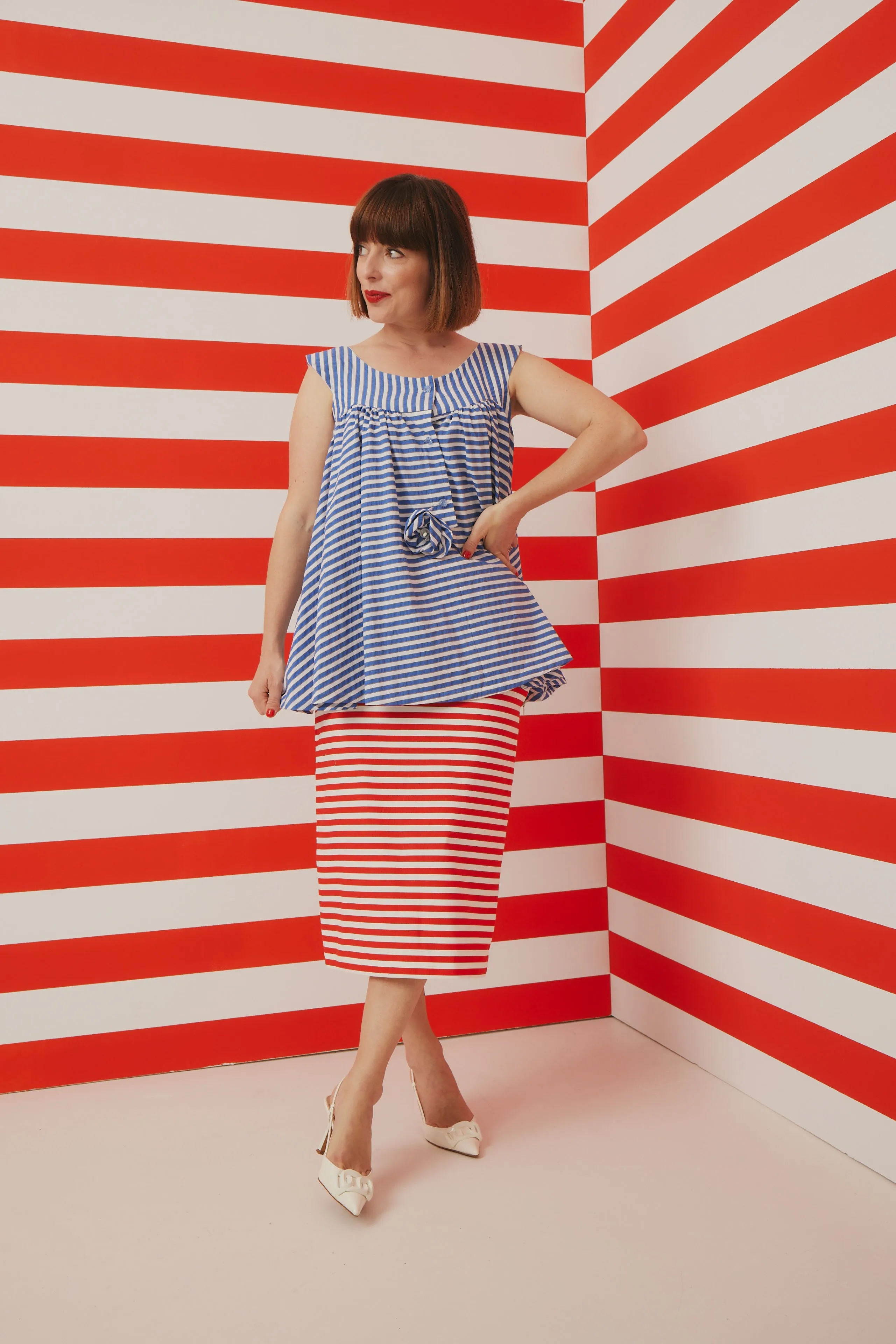 67-9 Longuette skirt without a waistband
