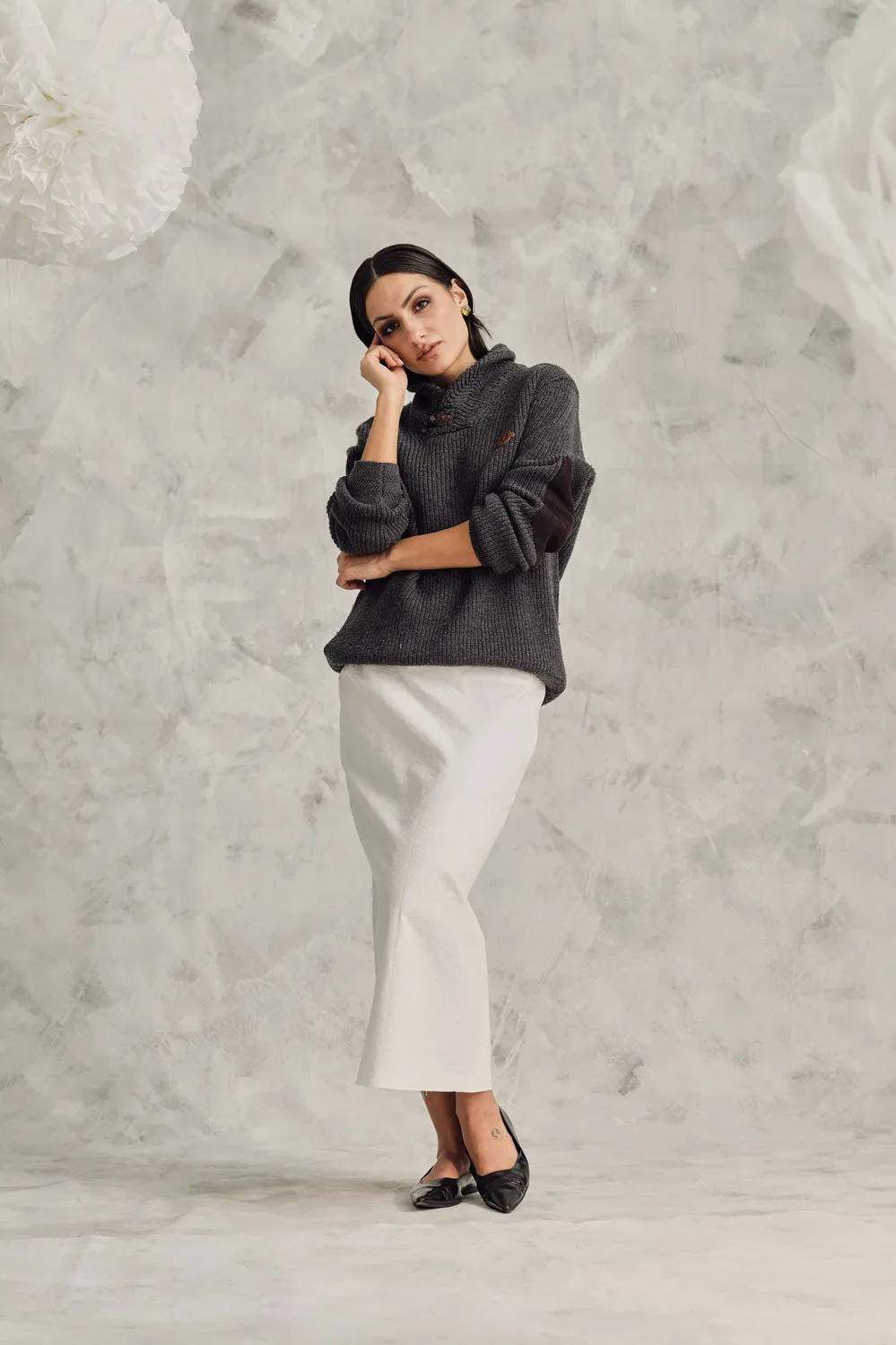 67-9 Longuette skirt without a waistband