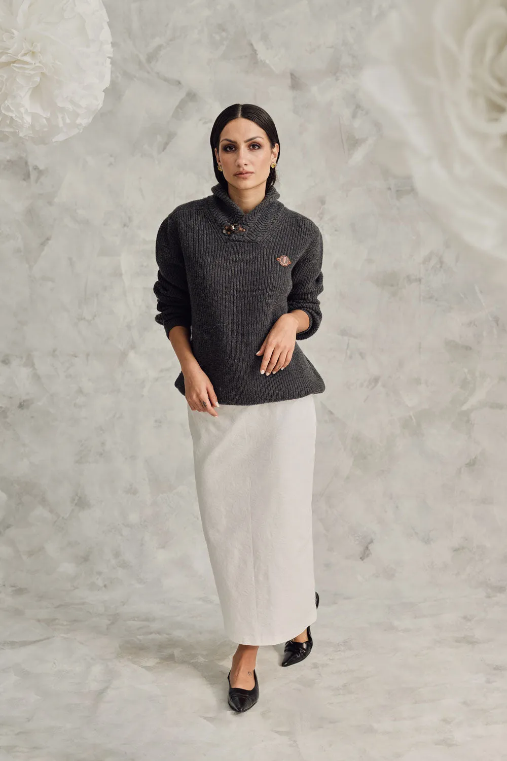 67-9 Longuette skirt without a waistband