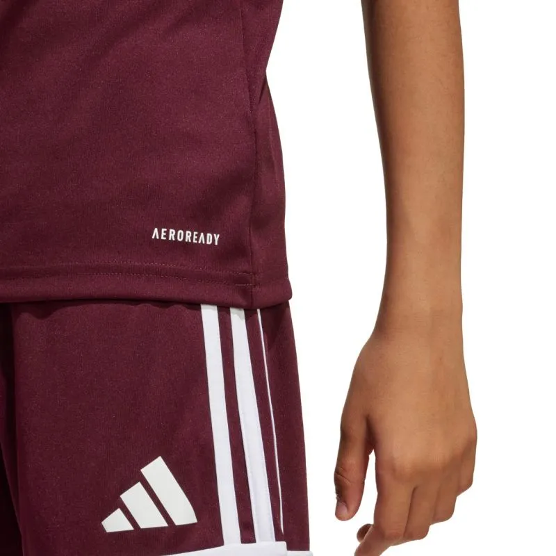 Adidas Junior Squadra 25 Quick-Dry Football T-Shirt in Bold Red