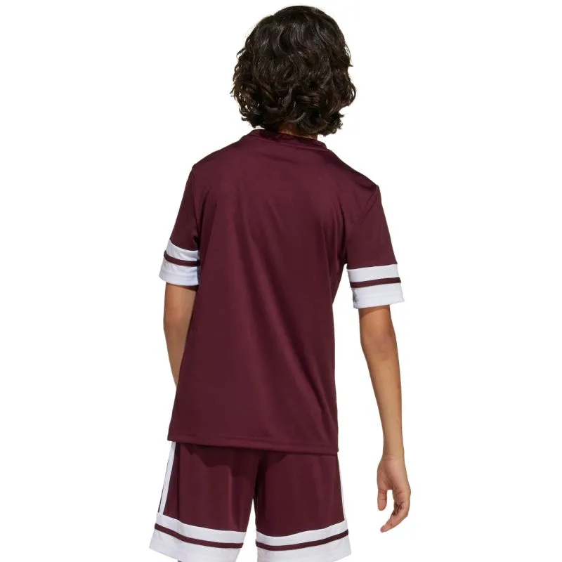 Adidas Junior Squadra 25 Quick-Dry Football T-Shirt in Bold Red