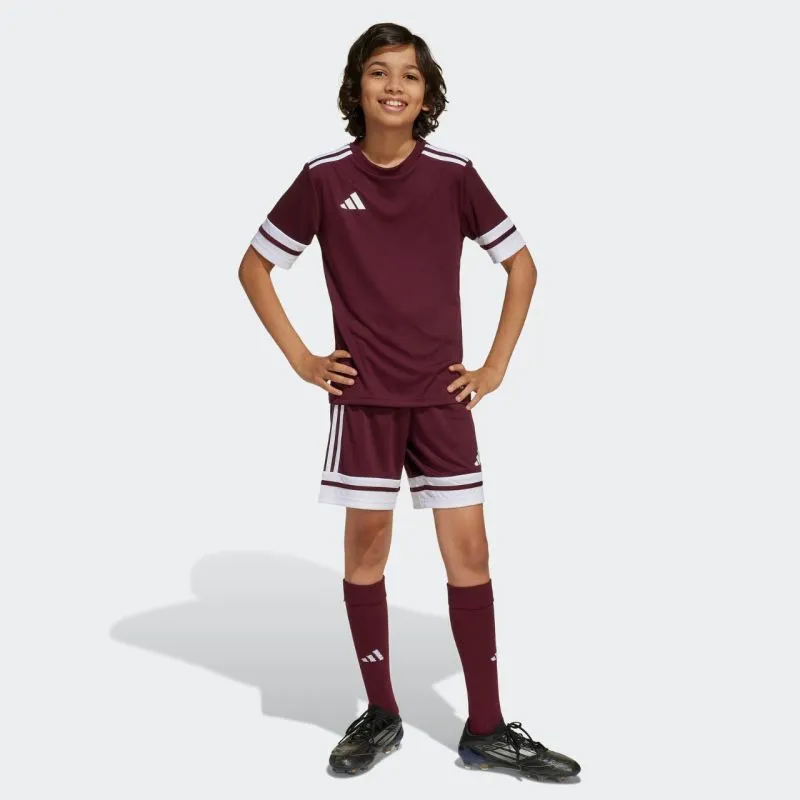 Adidas Junior Squadra 25 Quick-Dry Football T-Shirt in Bold Red