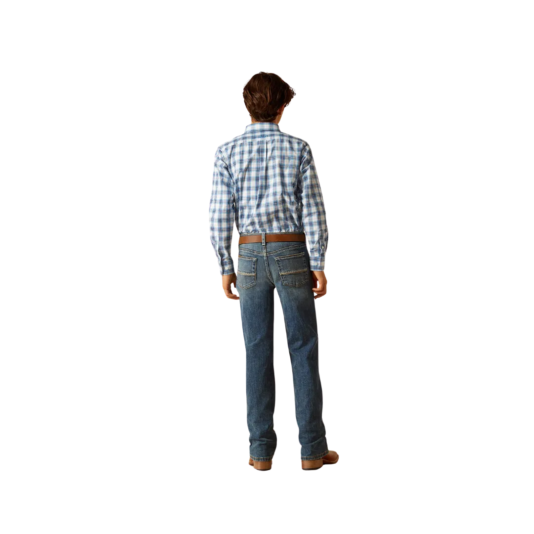 Ariat Kid's B4 Relaxed Sebastian Boot Cut Wave Jeans