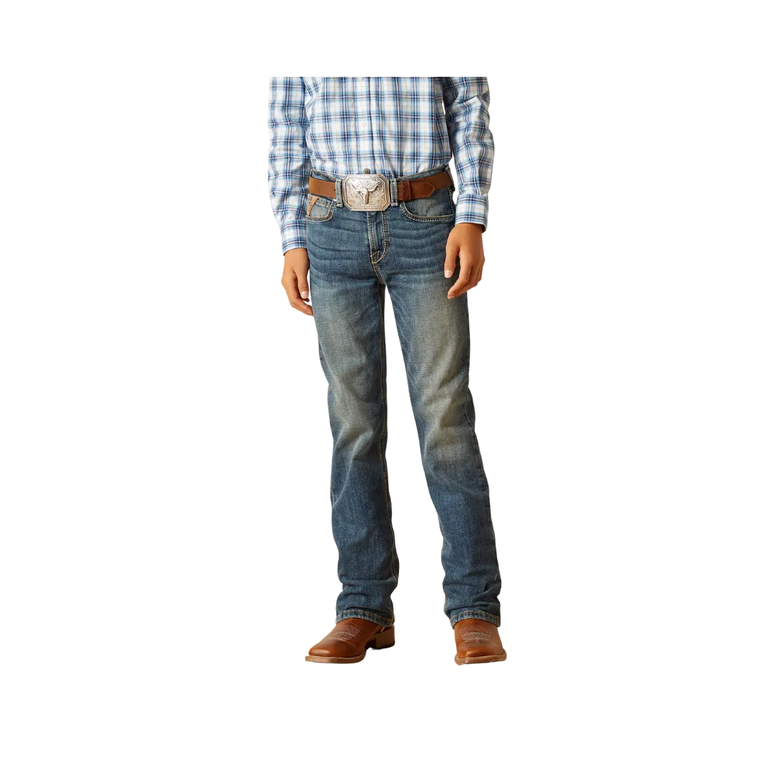 Ariat Kid's B4 Relaxed Sebastian Boot Cut Wave Jeans