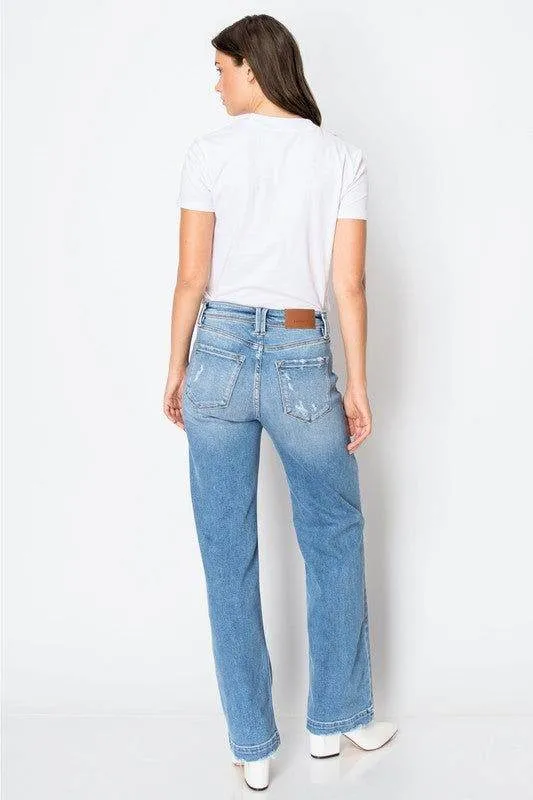 Artemis Vintage Tummy Control High Rise Relaxed Straight Leg Jeans