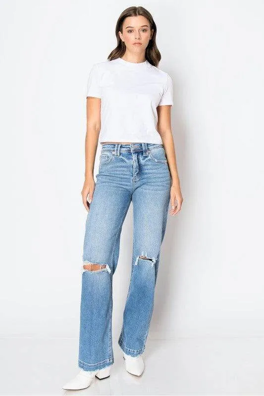Artemis Vintage Tummy Control High Rise Relaxed Straight Leg Jeans