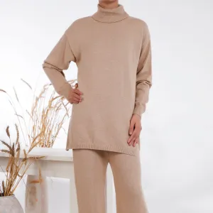 Beige Sweaters Co-ord Set PW4856