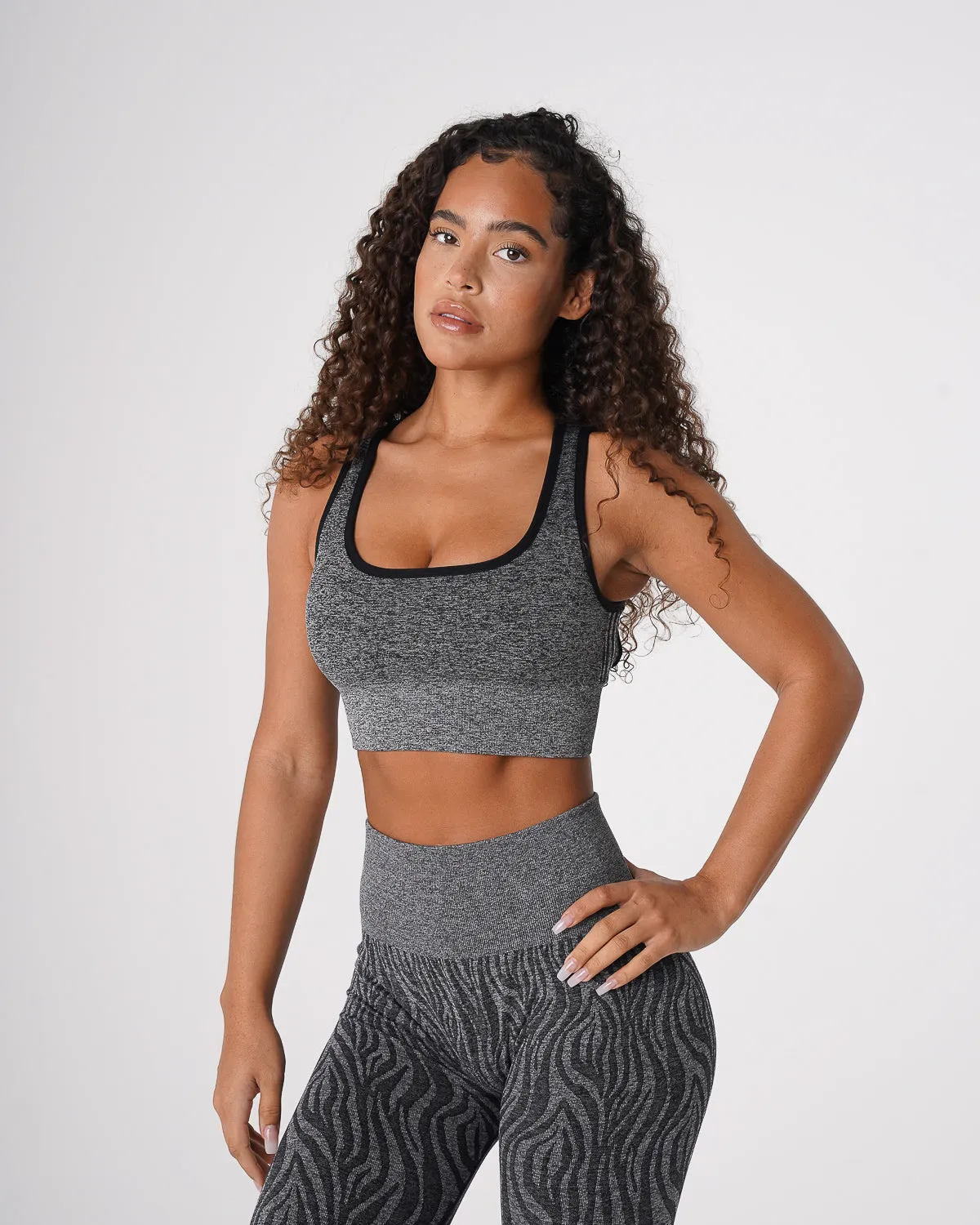 Black Speckled Zebra Eclipse Seamless Bra