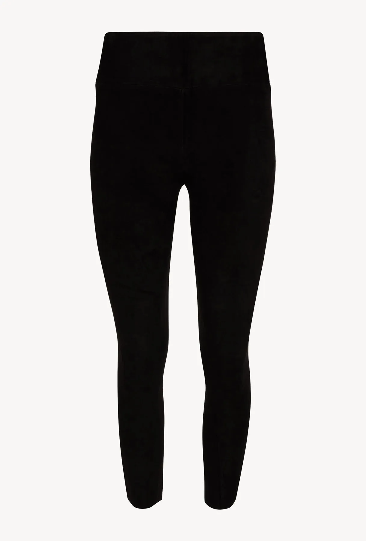 Black Suede Crop