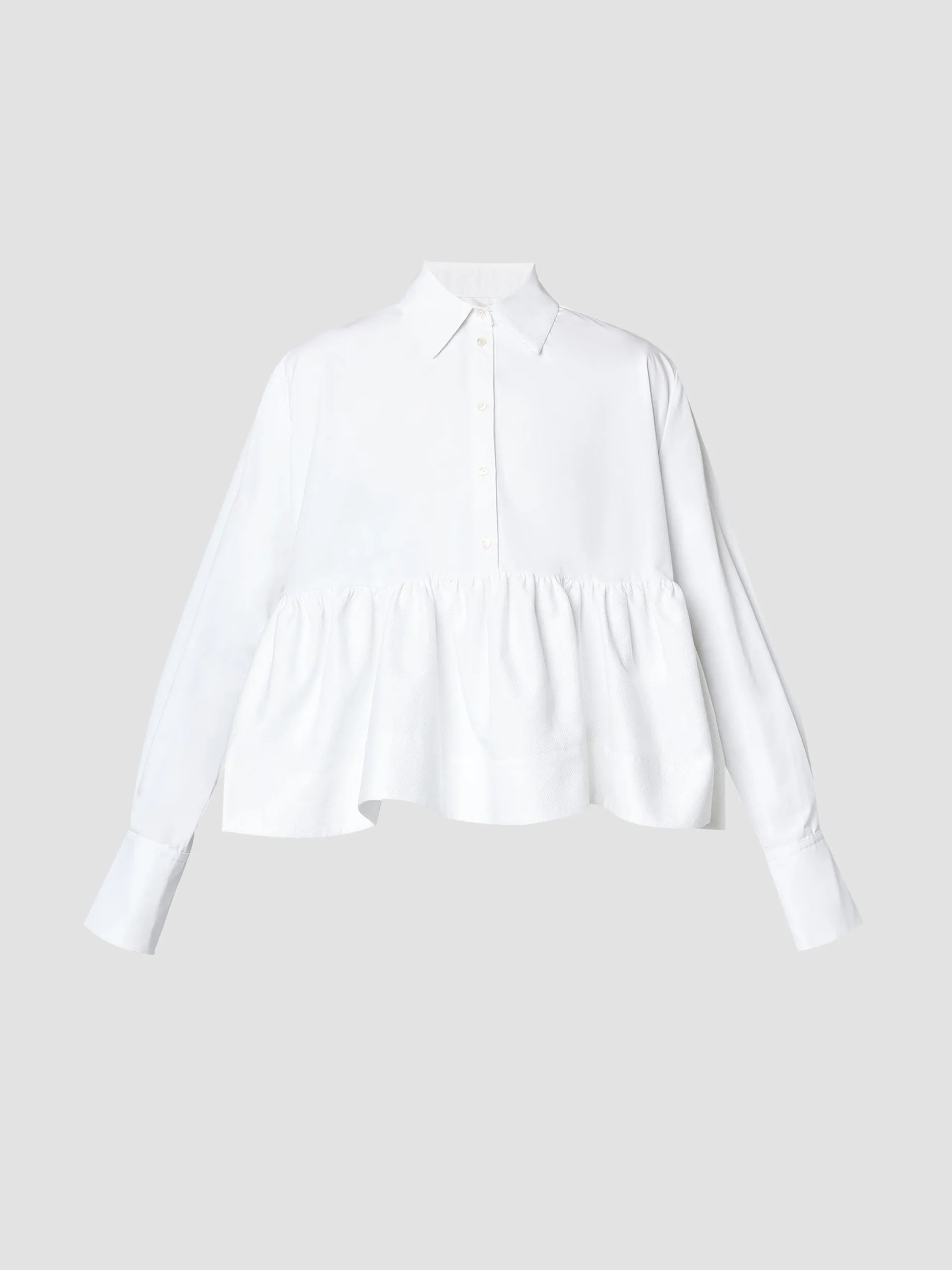 Blouse with ruffle detail