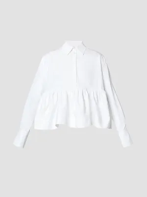 Blouse with ruffle detail