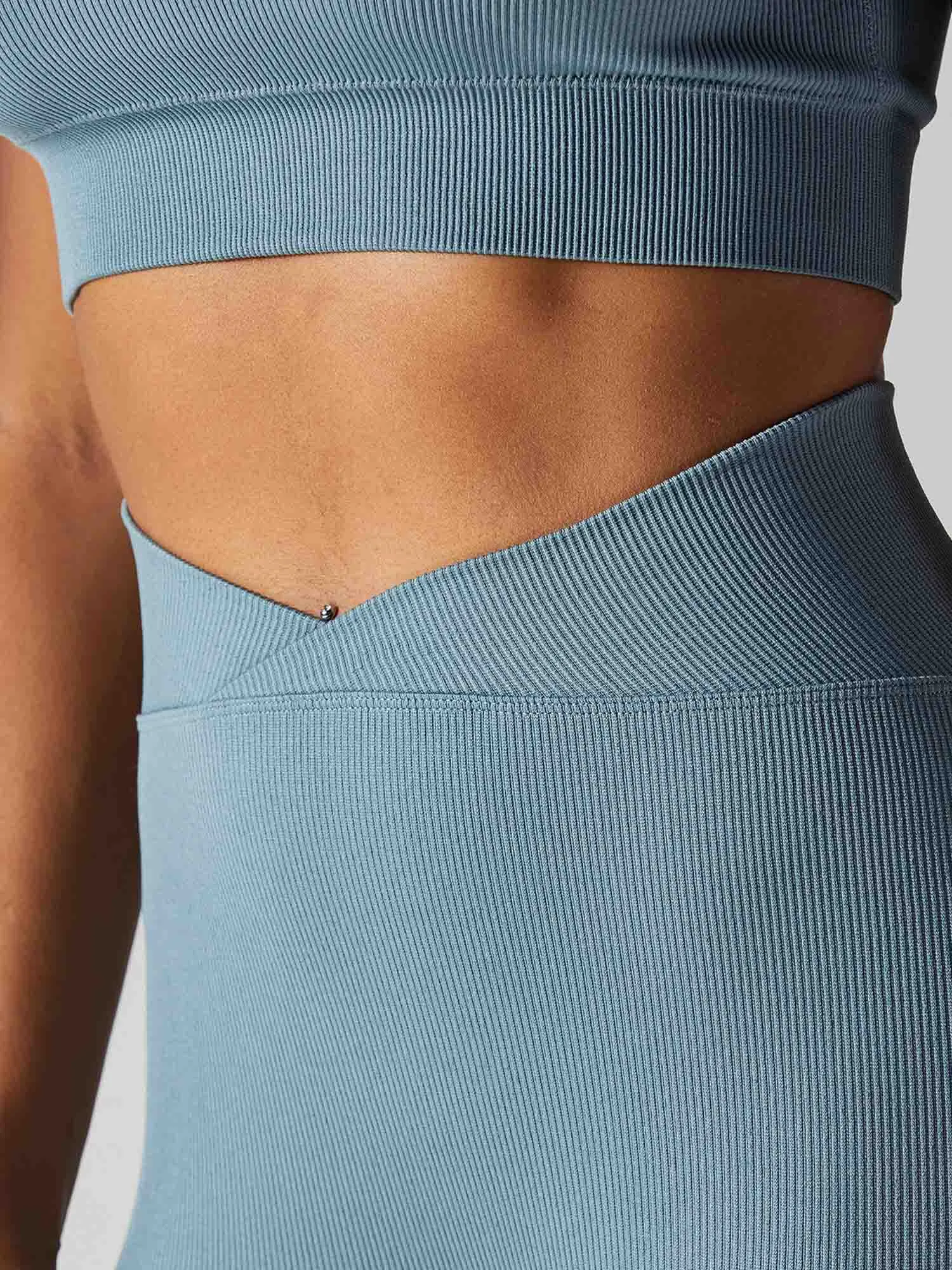 Blue-grey Aspire V-Waist Leggings