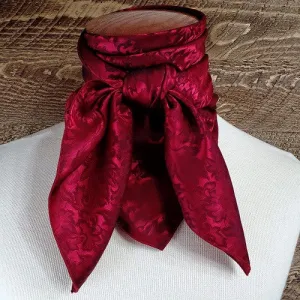 Burgundy Jacquard Scarf
