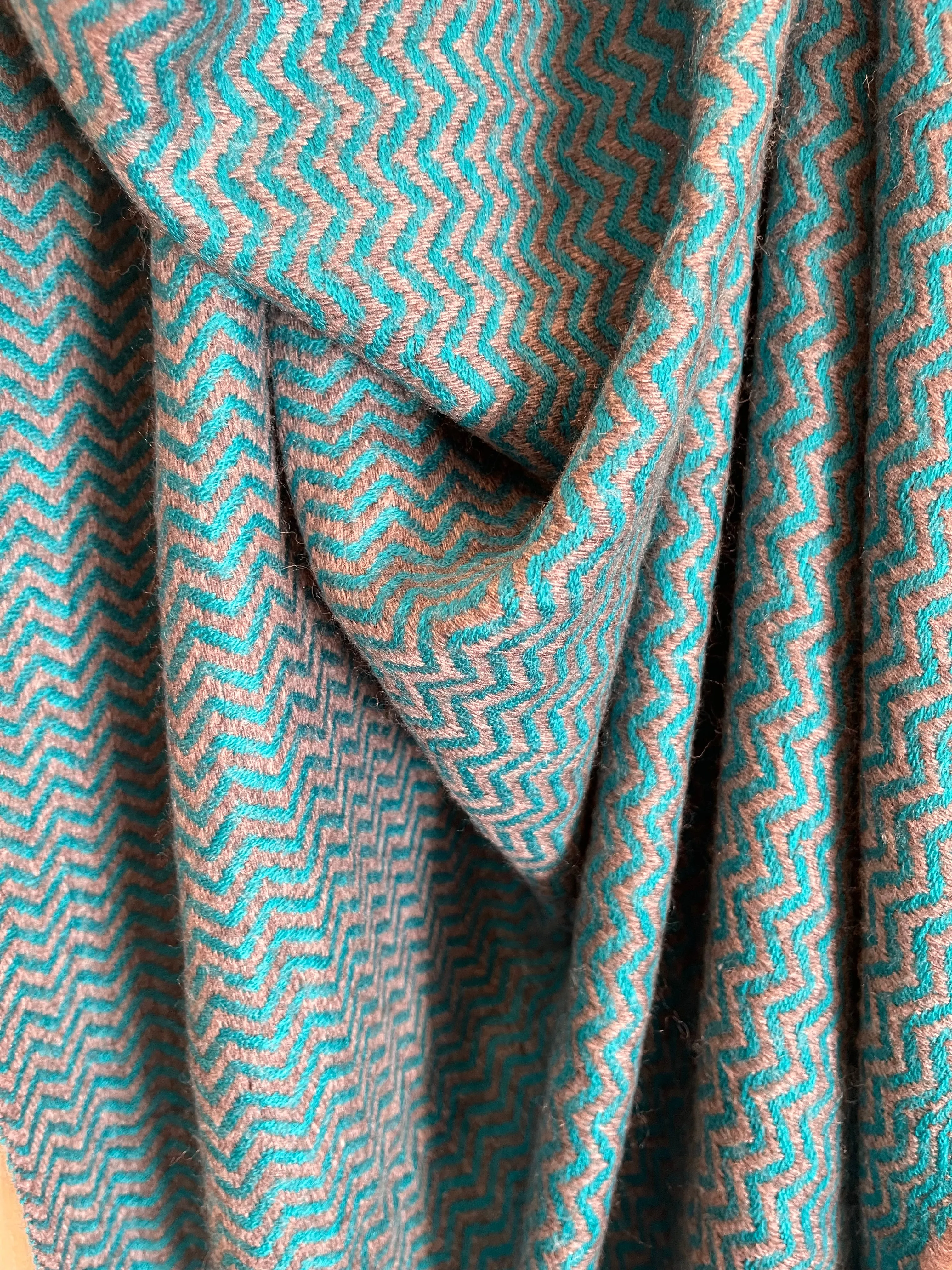 Cashmere Throw/Wrap - Chevron Lake