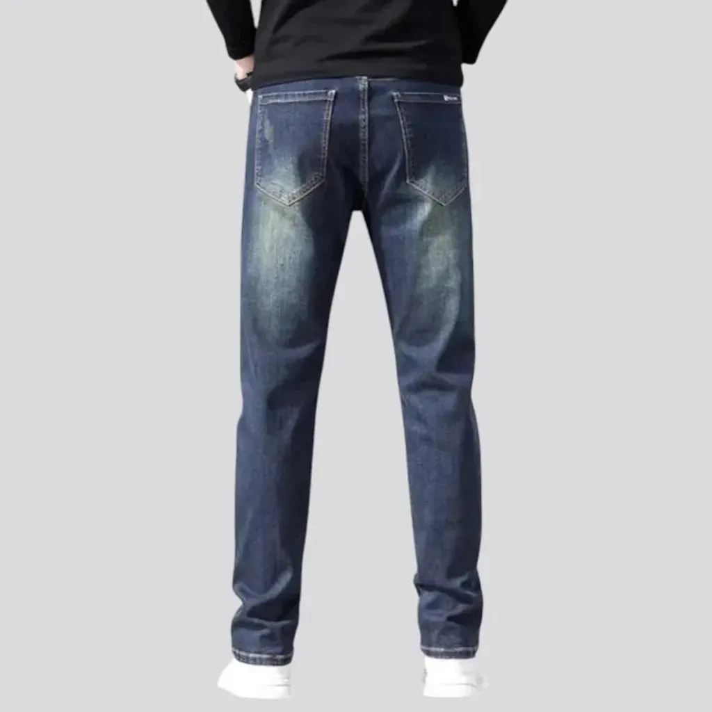 Classic tapered medium rise men's jeans