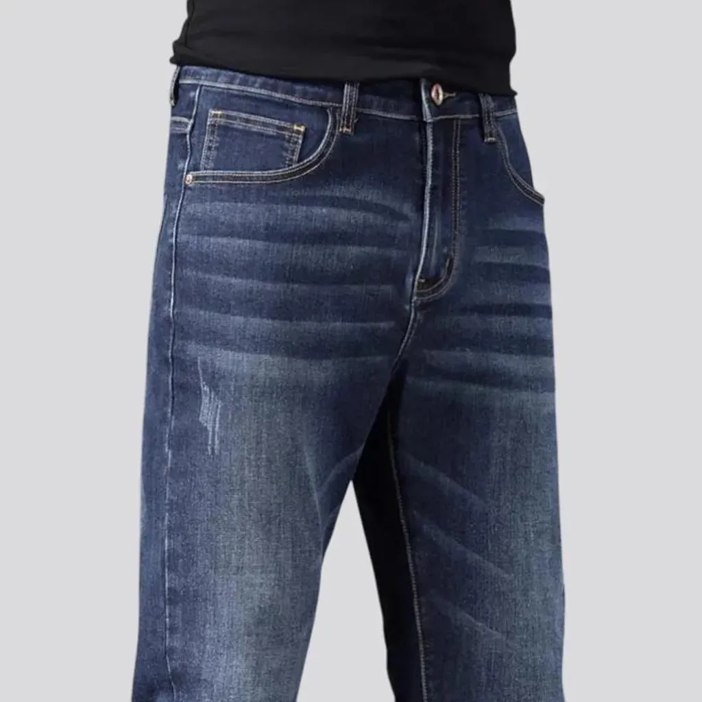 Classic tapered medium rise men's jeans