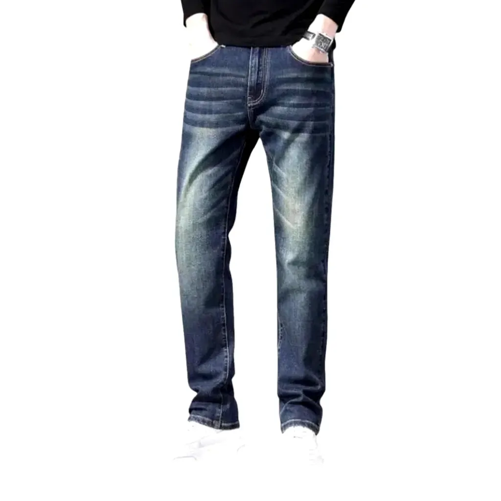 Classic tapered medium rise men's jeans