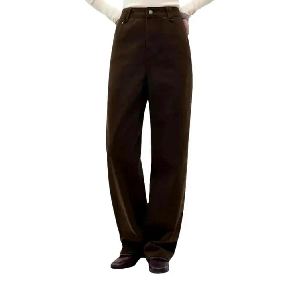 Colored stylish dark jeans for ladies