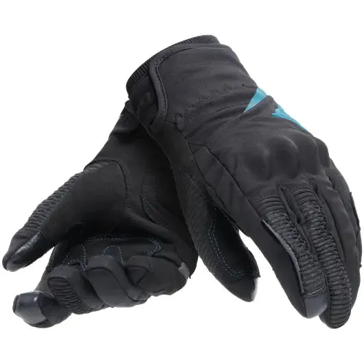 Dainese Trento D-Dry Ladies Gloves Black / Ocean Depth