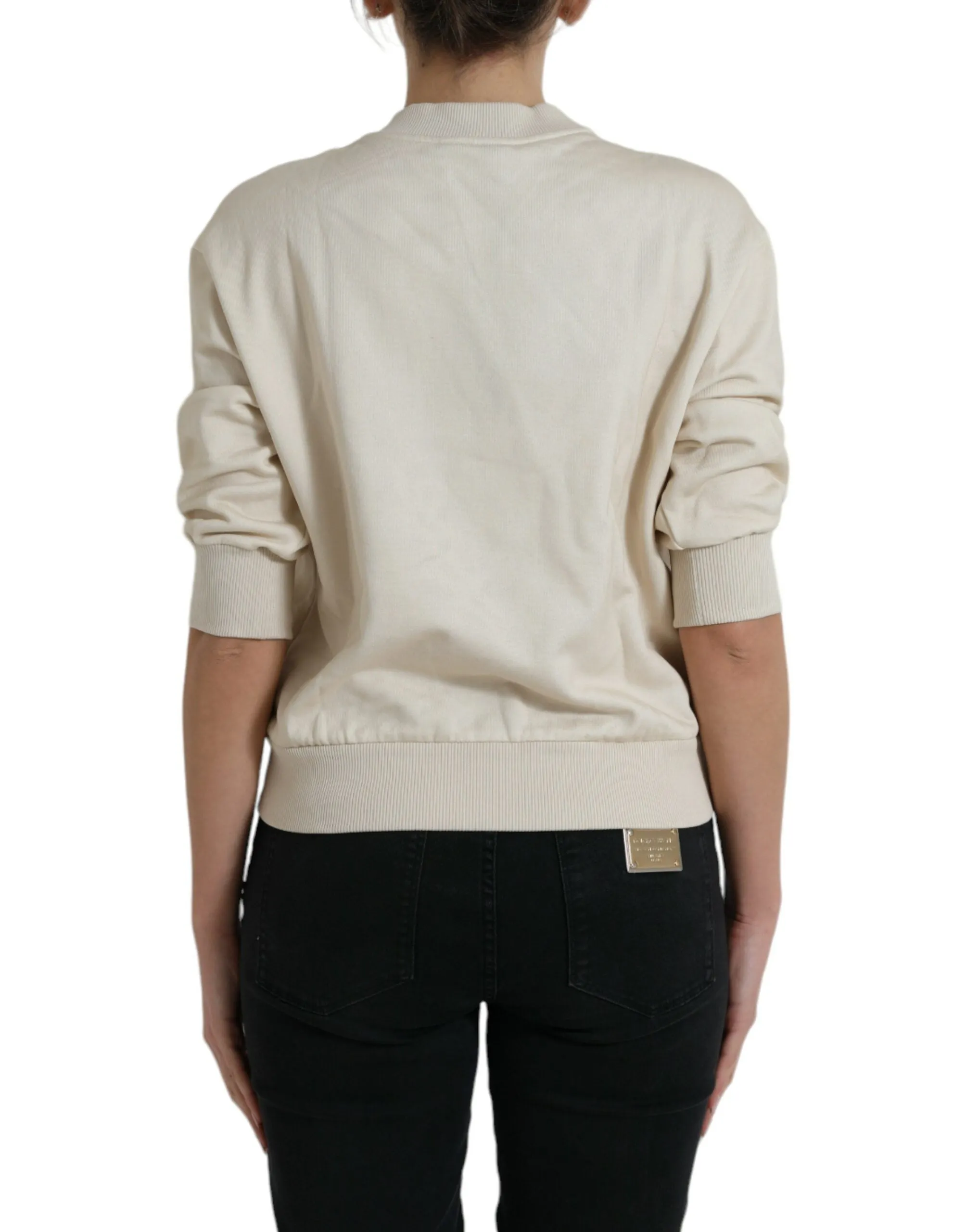 Dolce & Gabbana Elegant Jungle Print Crewneck Sweater