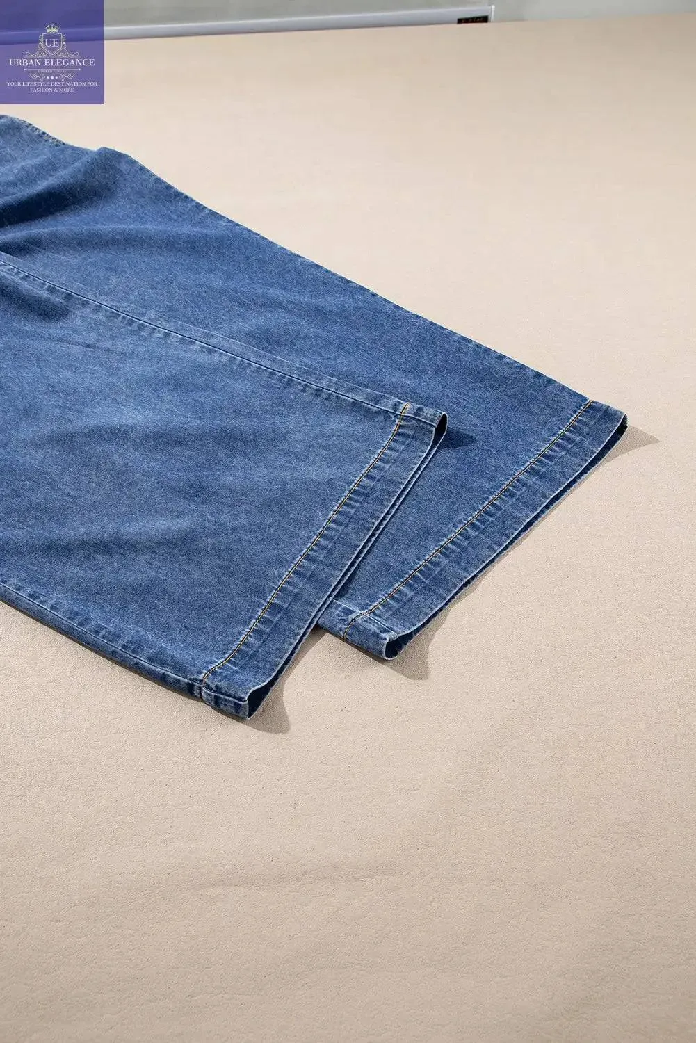 Dusk Blue Plus Size High Waist Jeans