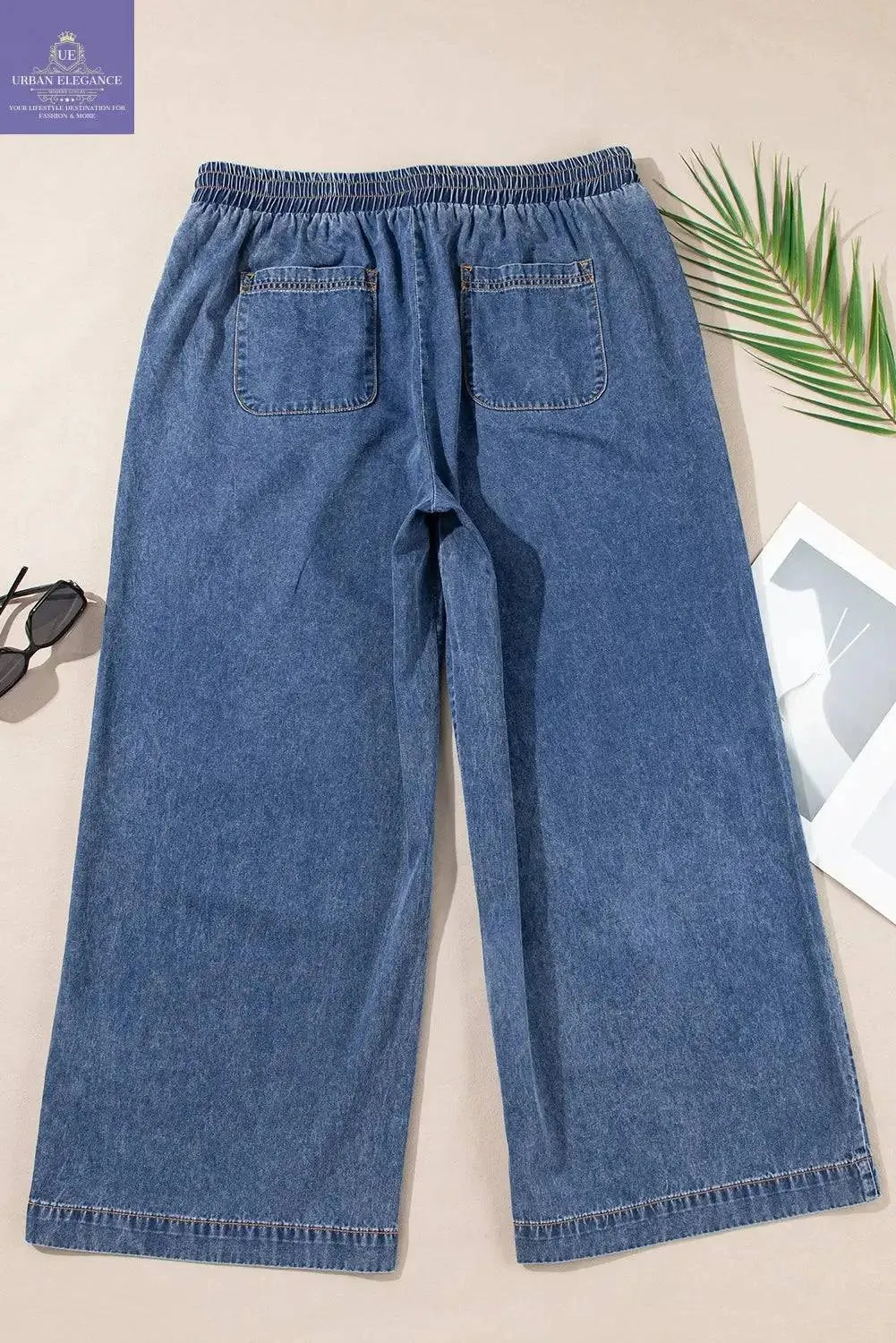 Dusk Blue Plus Size High Waist Jeans