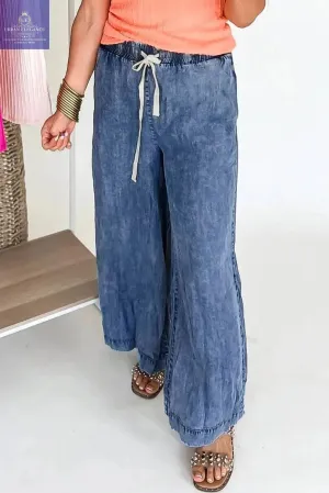 Dusk Blue Plus Size High Waist Jeans