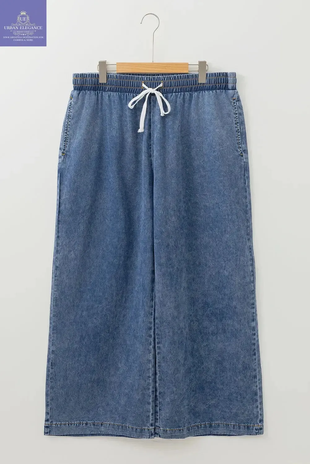 Dusk Blue Plus Size High Waist Jeans