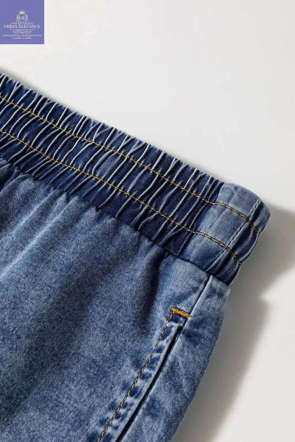 Dusk Blue Plus Size High Waist Jeans
