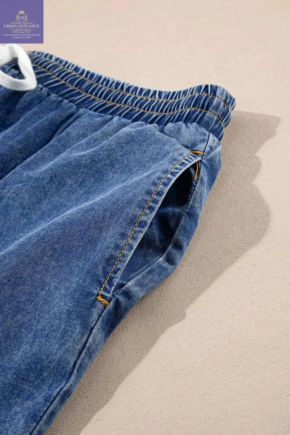 Dusk Blue Plus Size High Waist Jeans