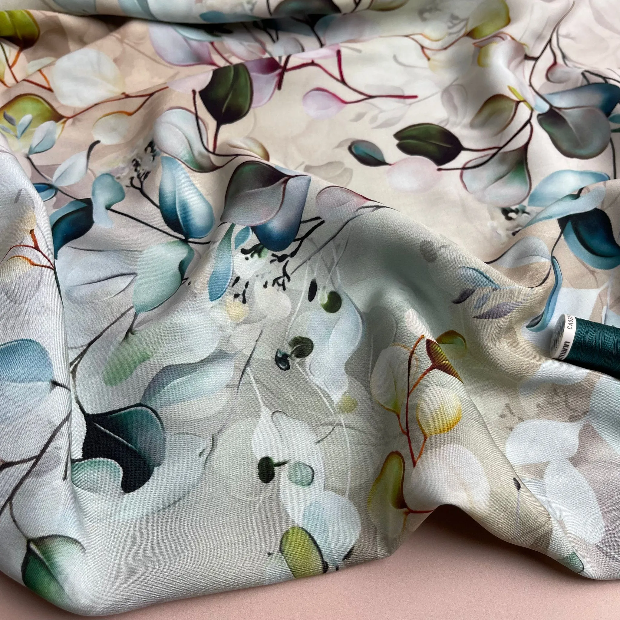 Elegant Eucalyptus Viscose Fabric