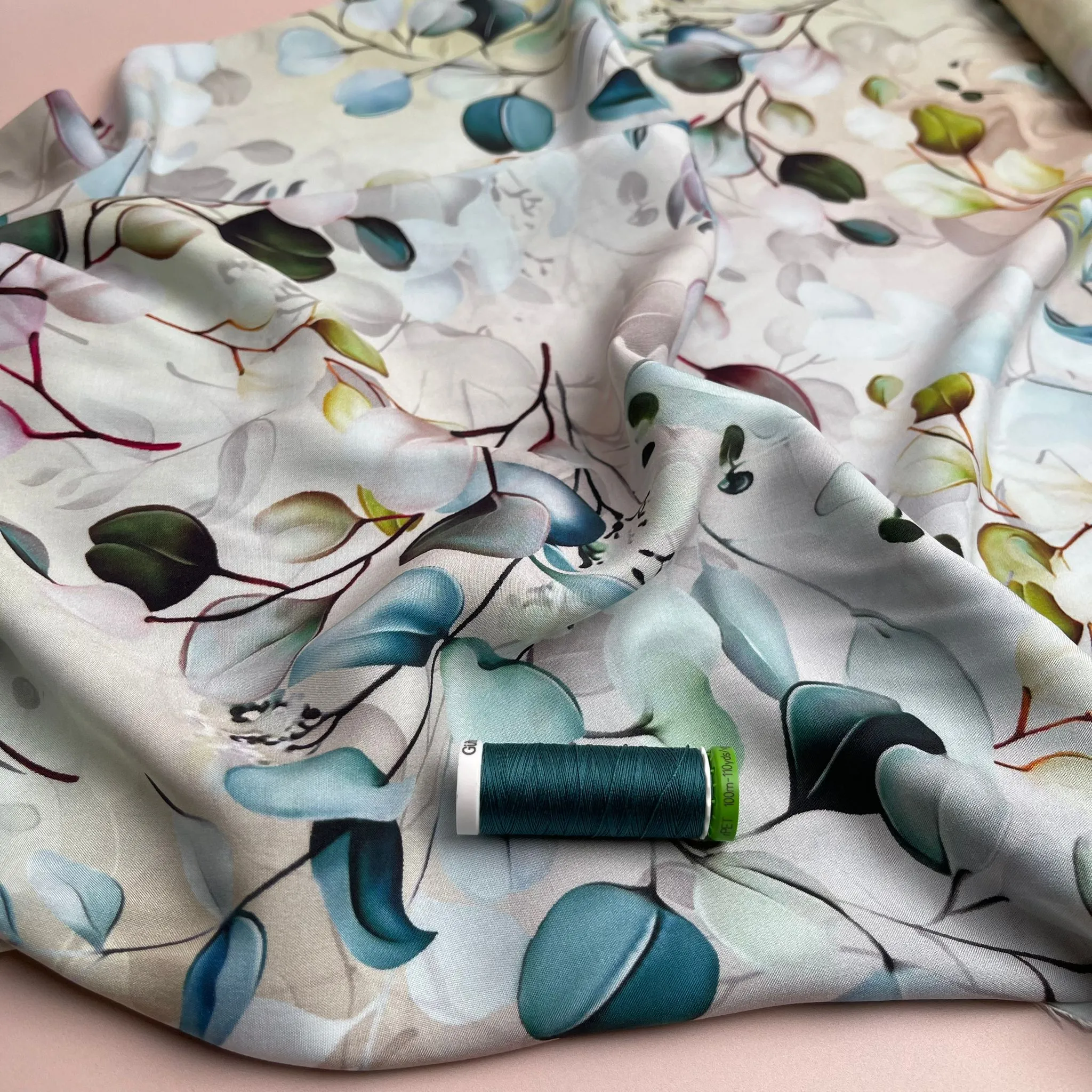Elegant Eucalyptus Viscose Fabric