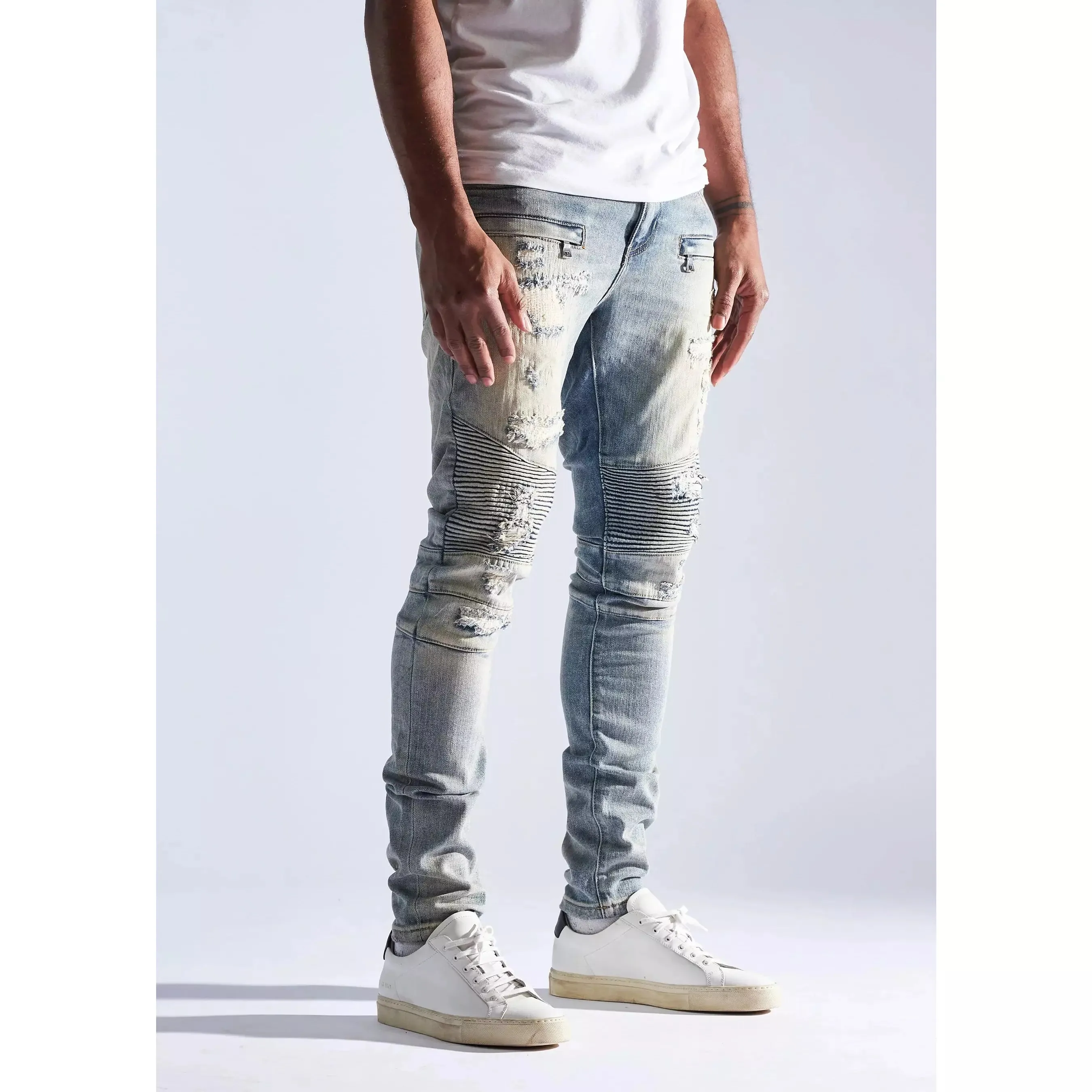 Embellish FB9 Blue Biker Denim Jeans (EMBHOL21-1-11)