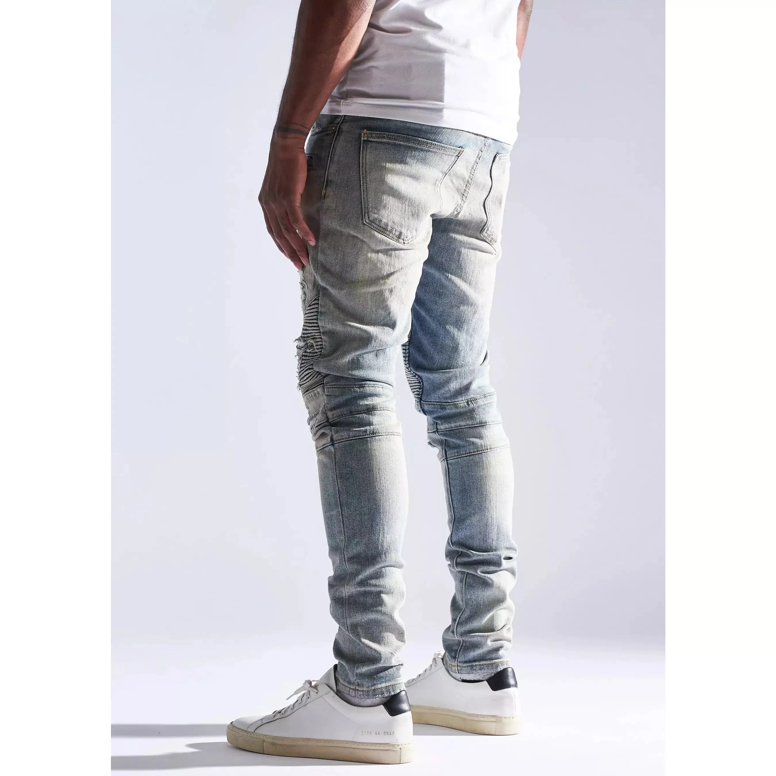 Embellish FB9 Blue Biker Denim Jeans (EMBHOL21-1-11)