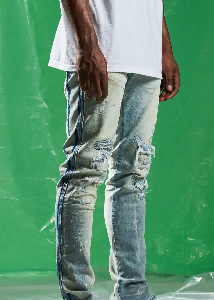 Embellish Kayden Light Blue Wash Denim Jeans (EMBSPR24-020)
