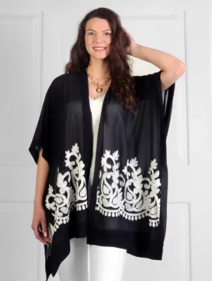 EMBROIDERED  DETAIL KIMONO