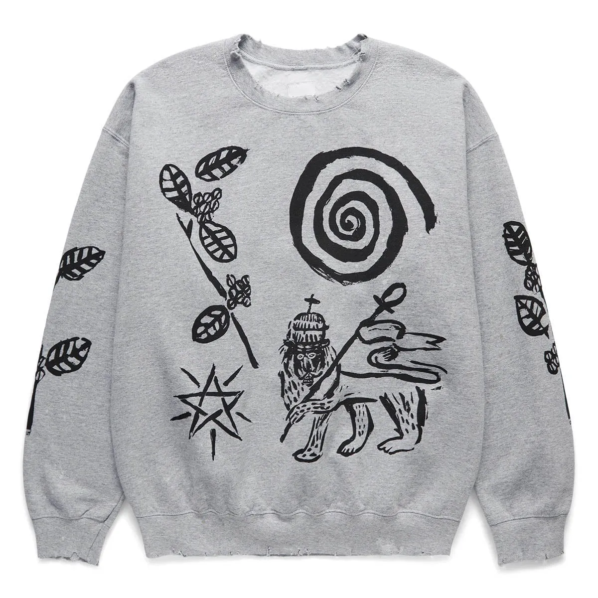 ETHIOPIA PRINT VINTAGE SWEATSHIRT
