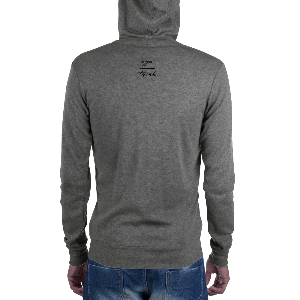 eyeoverthink® Unisex zip hoodie
