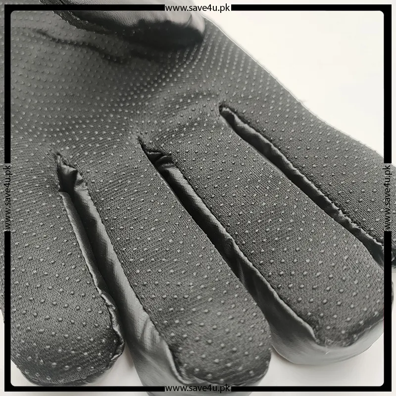 Faux Leather Men's Winter Fur Gloves
