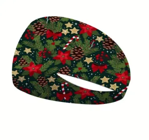 Festive Garland Christmas Tree Active Running Headband
