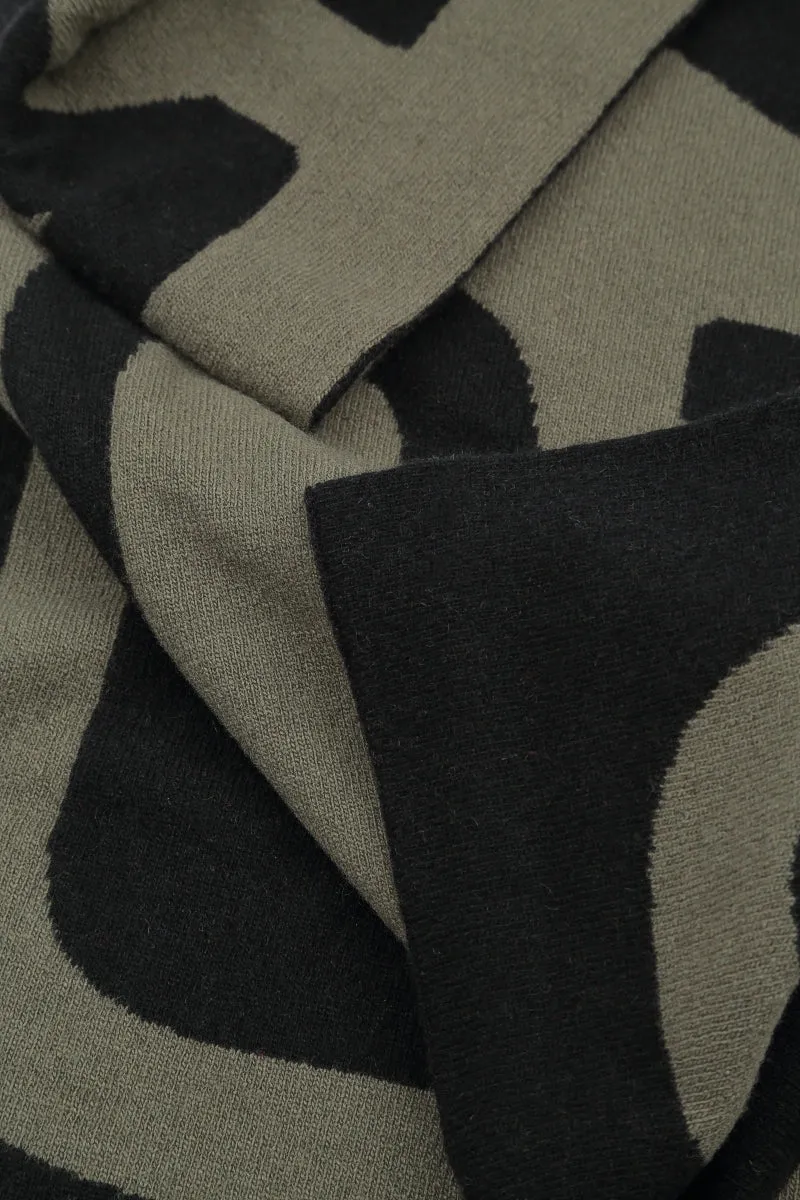 GRIZAS Grey Soft Wool Scarf