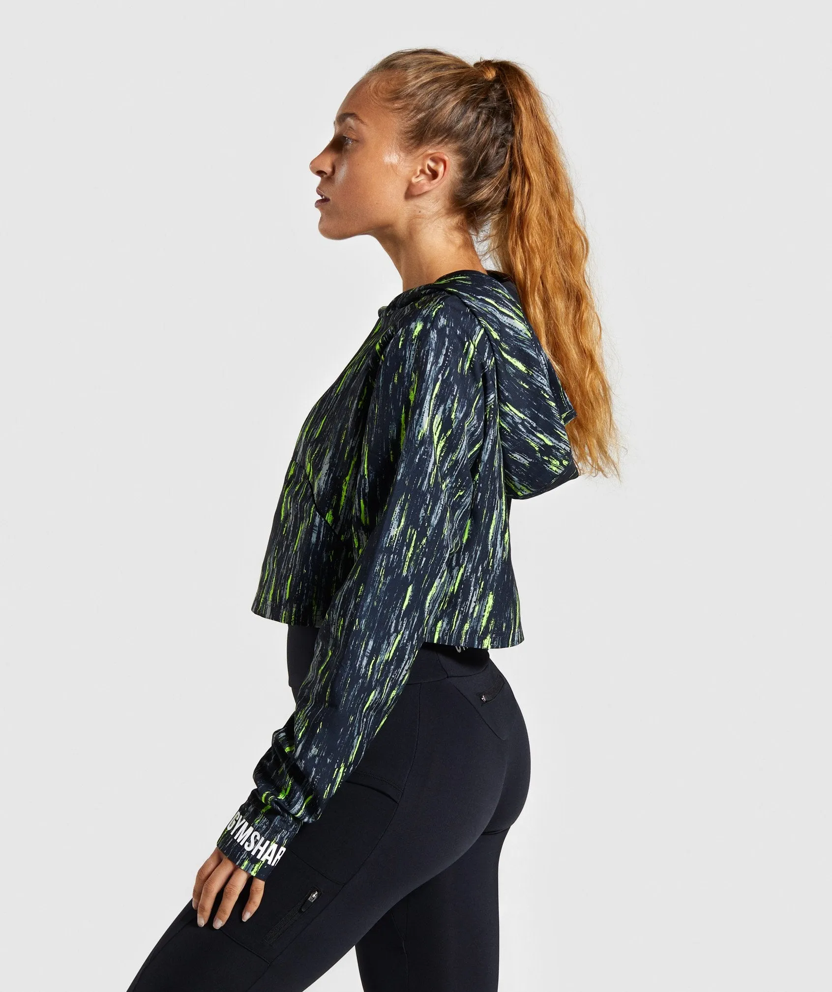 Gymshark Non Stop Cropped Hoodie - Print