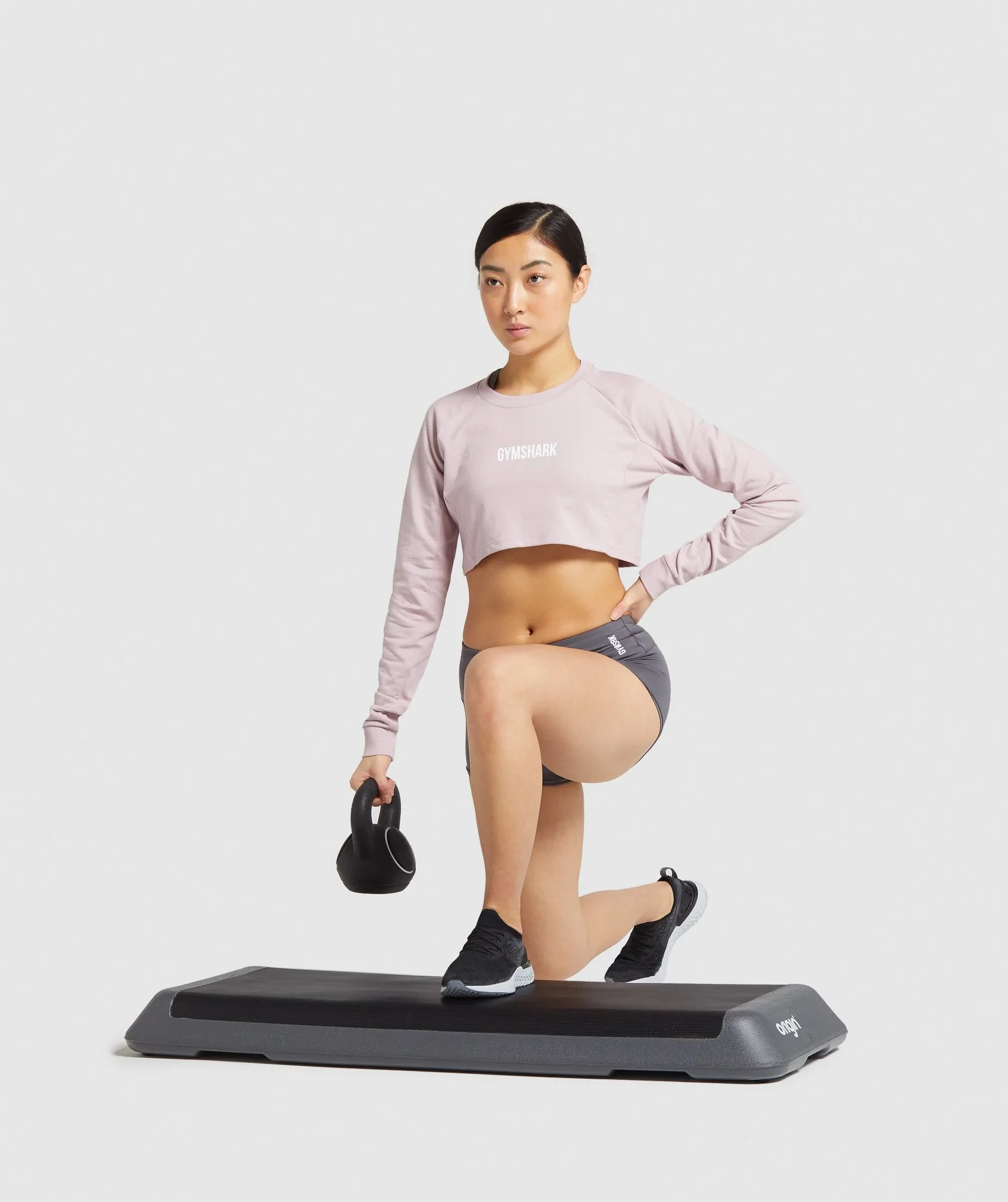 Gymshark Training Cropped Sweater - Pink