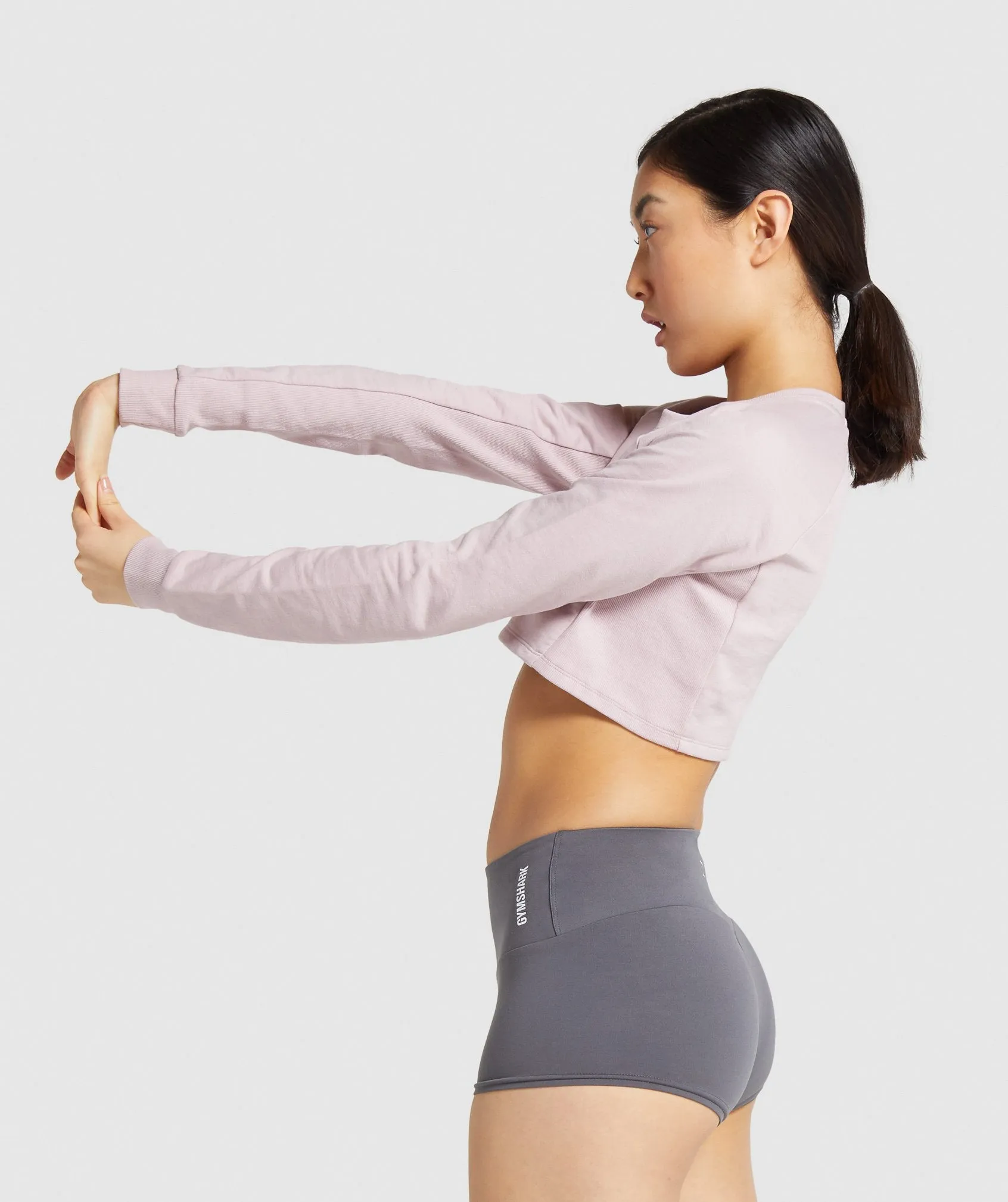 Gymshark Training Cropped Sweater - Pink