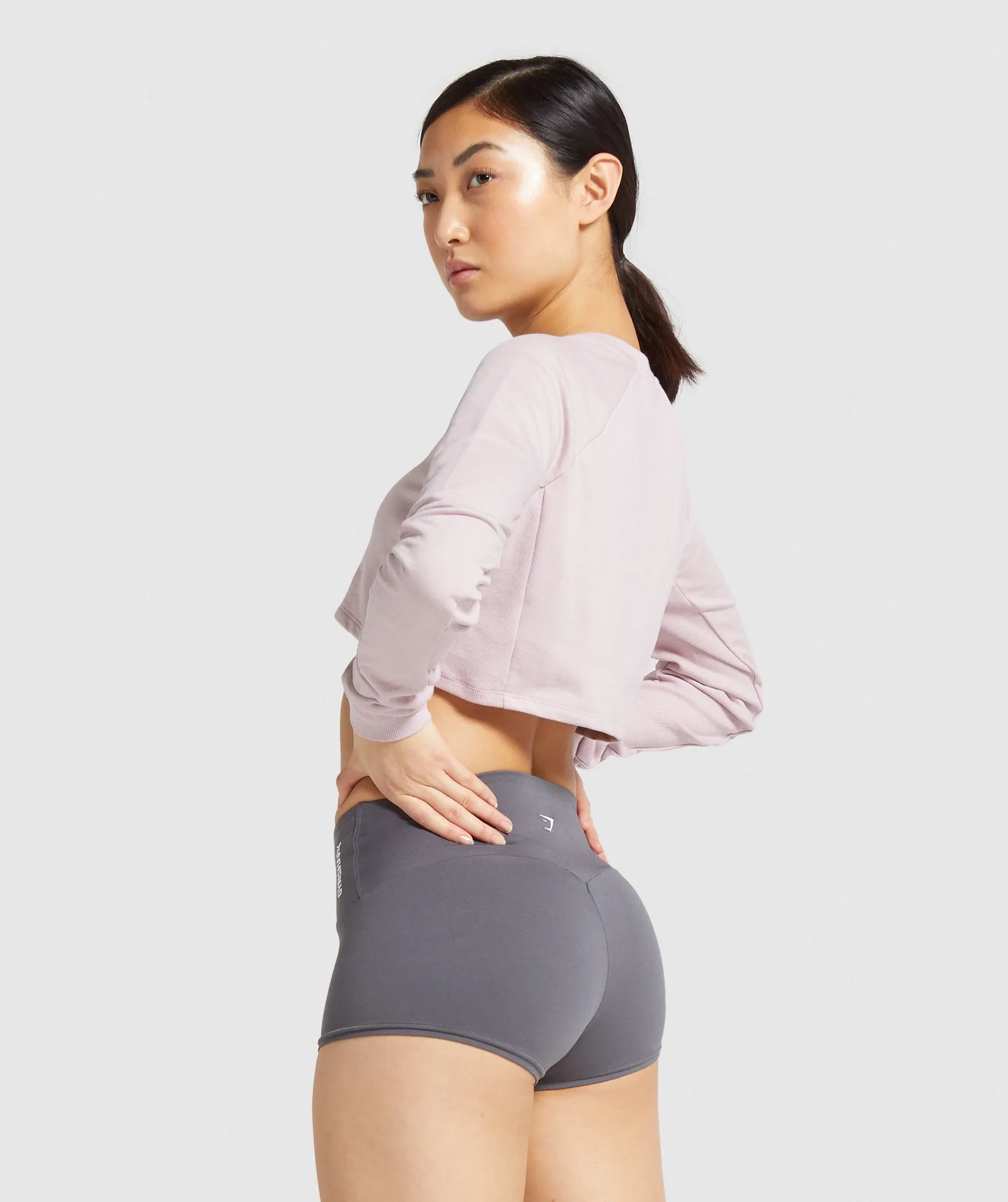 Gymshark Training Cropped Sweater - Pink