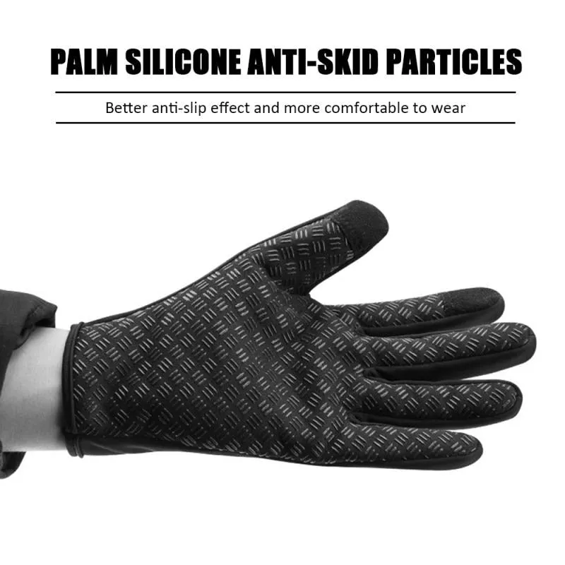 Hot Winter Gloves For Men Women Touchscreen Warm Outdoor Cycling Driving Motorcycle Cold Gloves Windproof Non-Slip