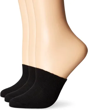 Hue Cotton Toe Topper, 3 Pack Sockshosiery
