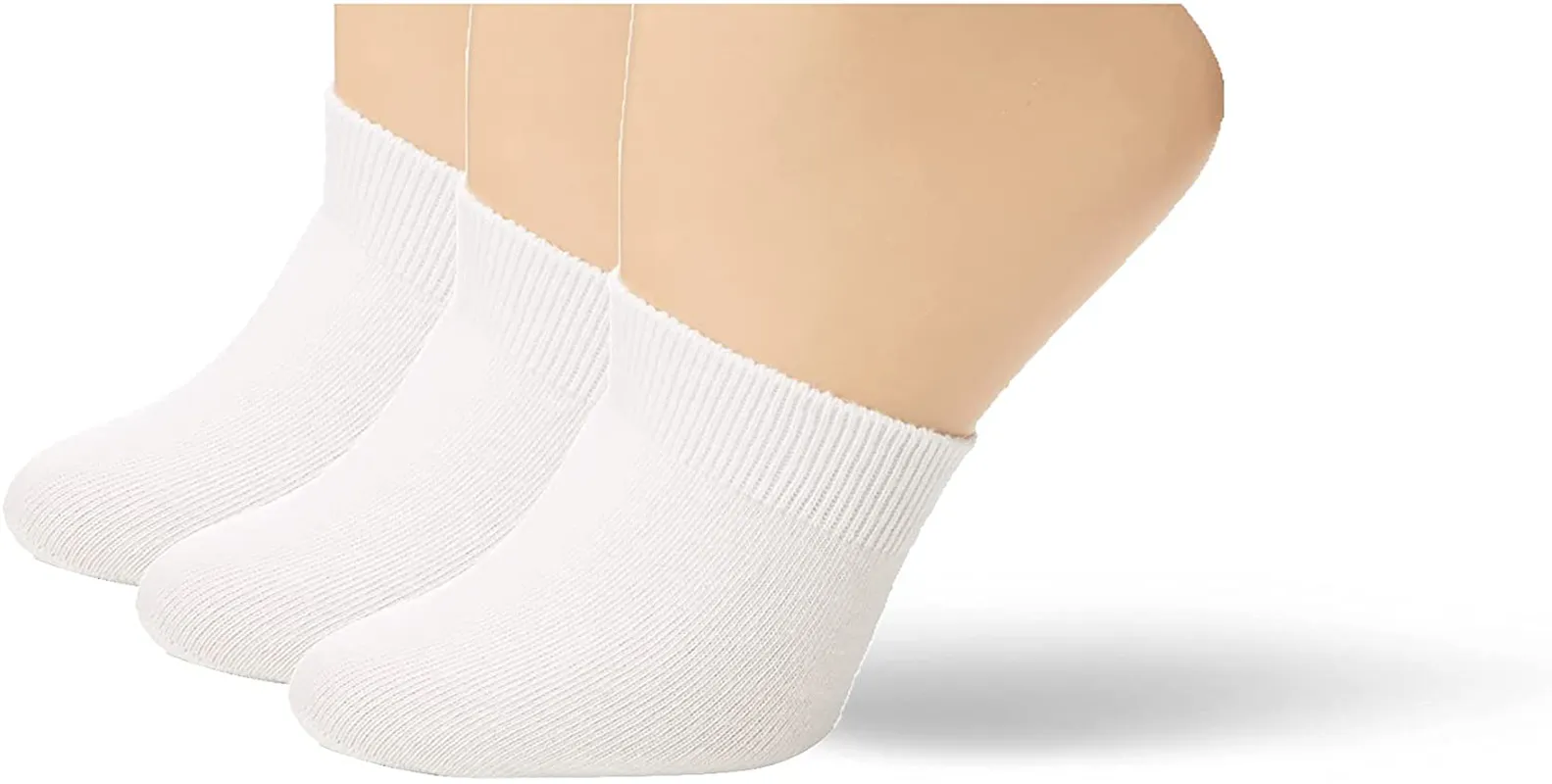 Hue Cotton Toe Topper, 3 Pack Sockshosiery