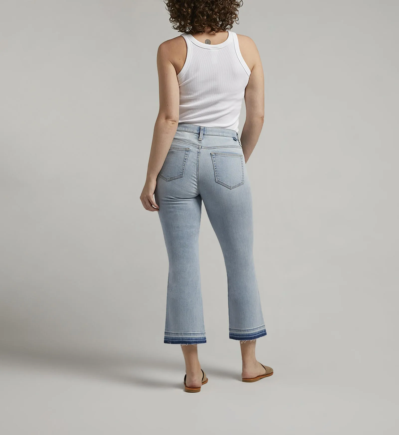 Jag Eloise Mid Rise Bootcut Crop Jeans In Bleach Blue