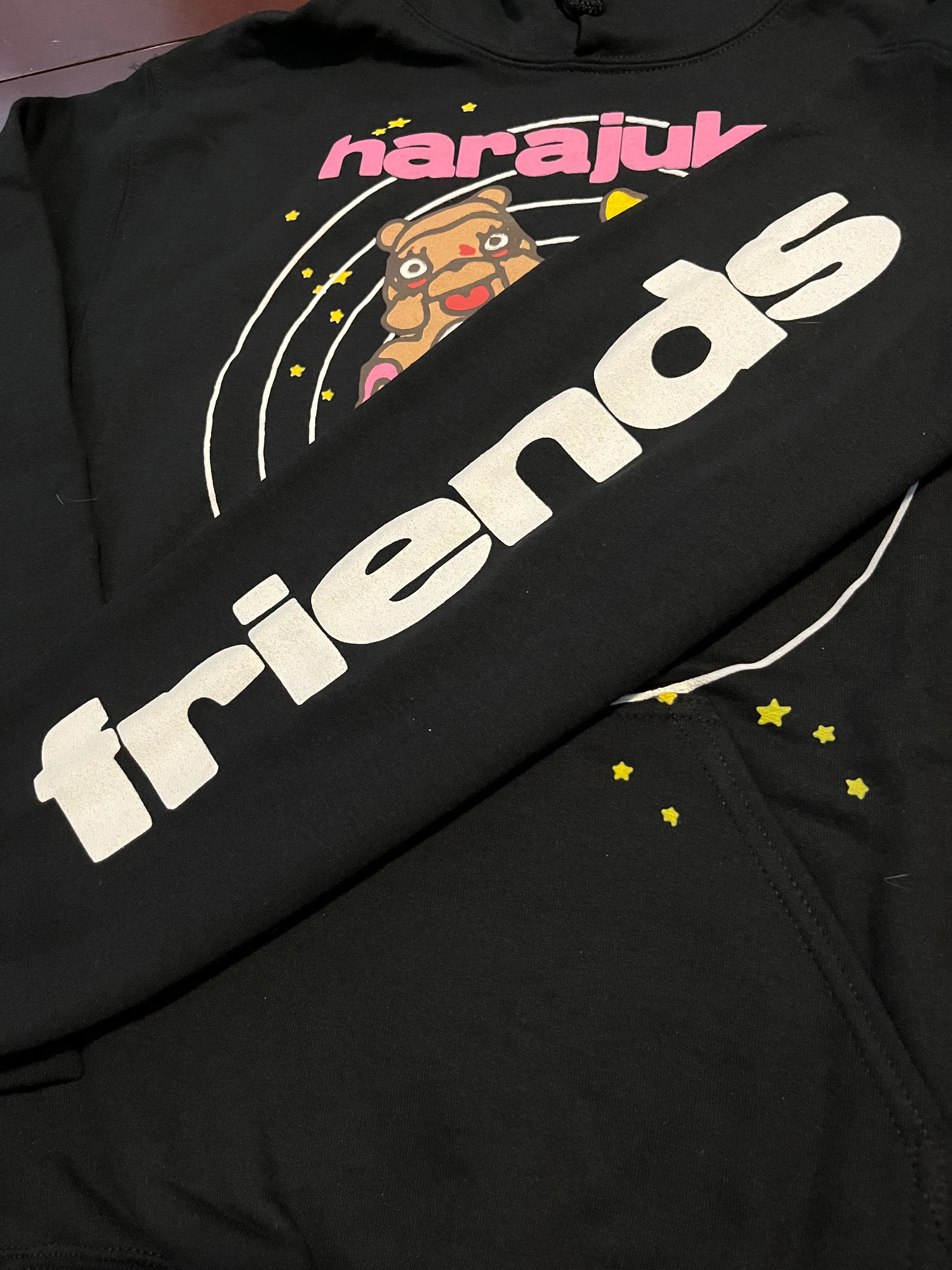 Kawaii Style "Friends" Hoodie Black